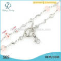 Top design 316l stainless steel necklace for women,types of silver chains